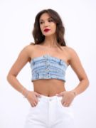6817 KOT CROP-MAVİ resmi
